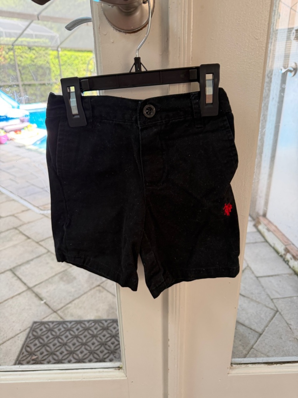 Polo by Ralph Lauren Black Kids Shorts with Red Pony